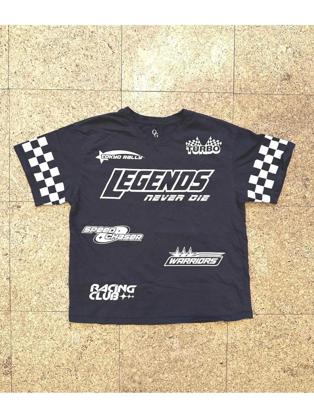 OG Legends Never Die Tokyo Rally Racing Club T Shirt Small Streetwear Cotton